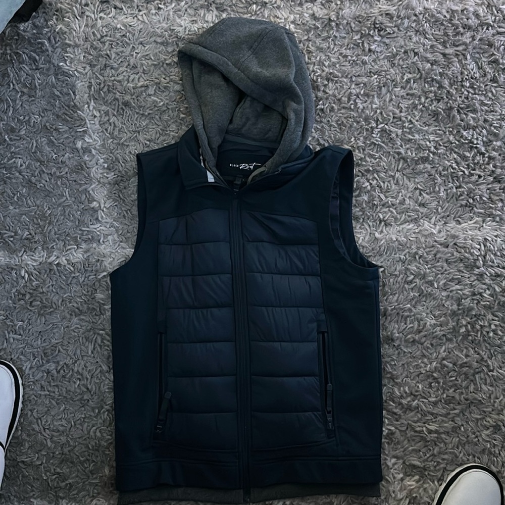 Small Black Rivet Blue Men's Vest